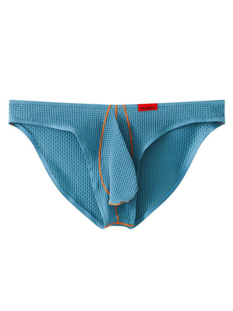 3 Pack Men's Ice Silk High-Elastic Breathable Briefs for Sports