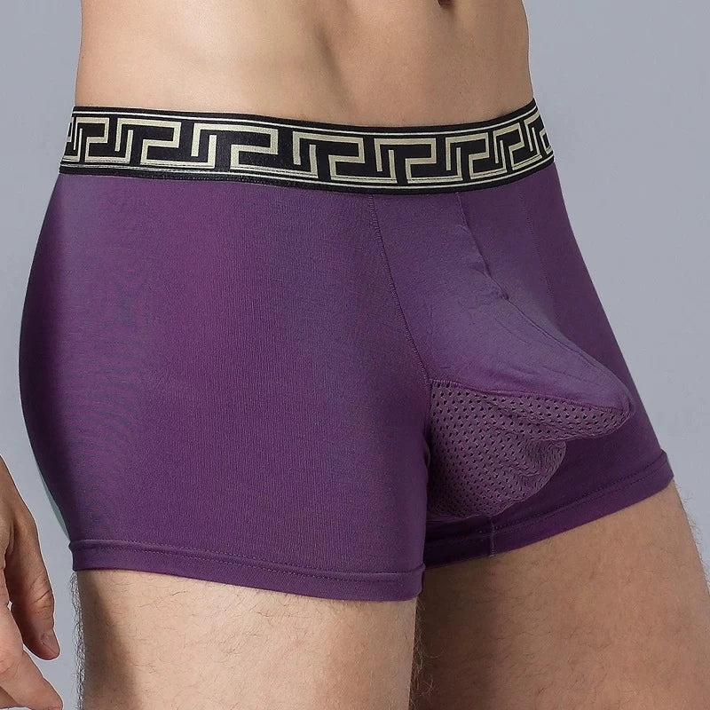 4 Pack Separate Ball Pouch Breathable Trunks