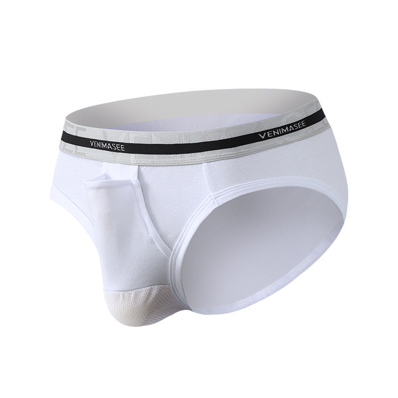 Men's Cotton Ball Pouch Separate Briefs
