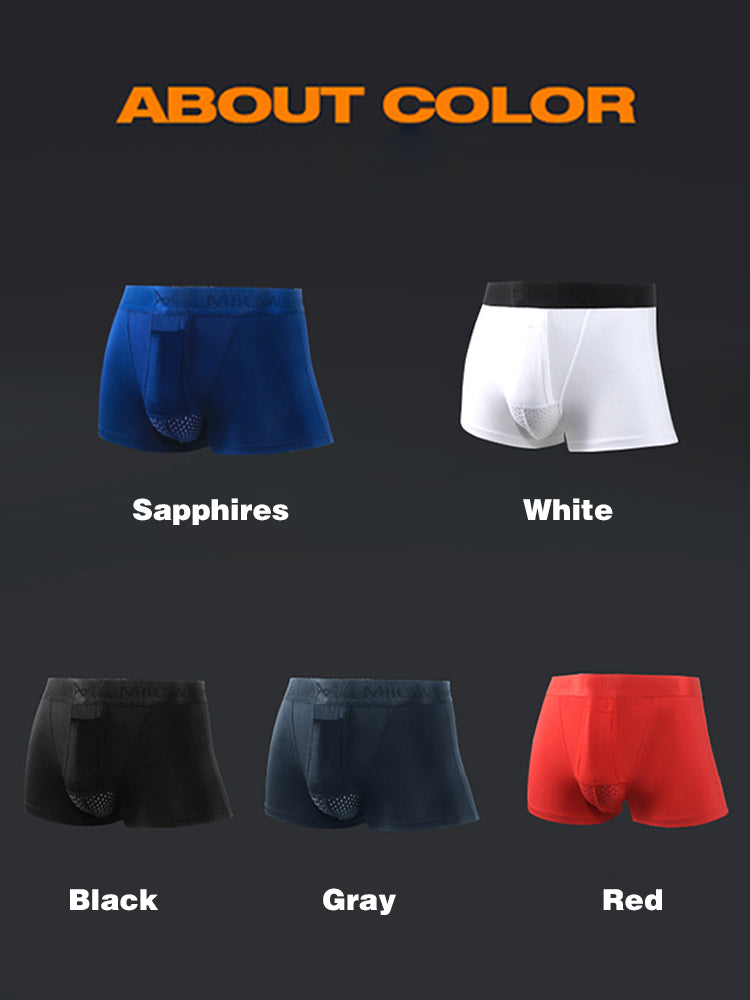 Aoelemen 2 Pack Separate Dual Support Pouch Men's Underwear