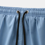 Men's 2-in-1 Quick Dry Stretch Board Shorts with Boxer Liner & Zipper Pockets