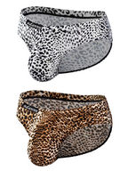 Men’s Sexy Leopard Print Pouch Briefs