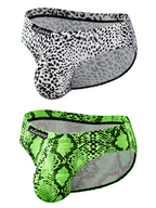 Men’s Sexy Leopard Print Pouch Briefs