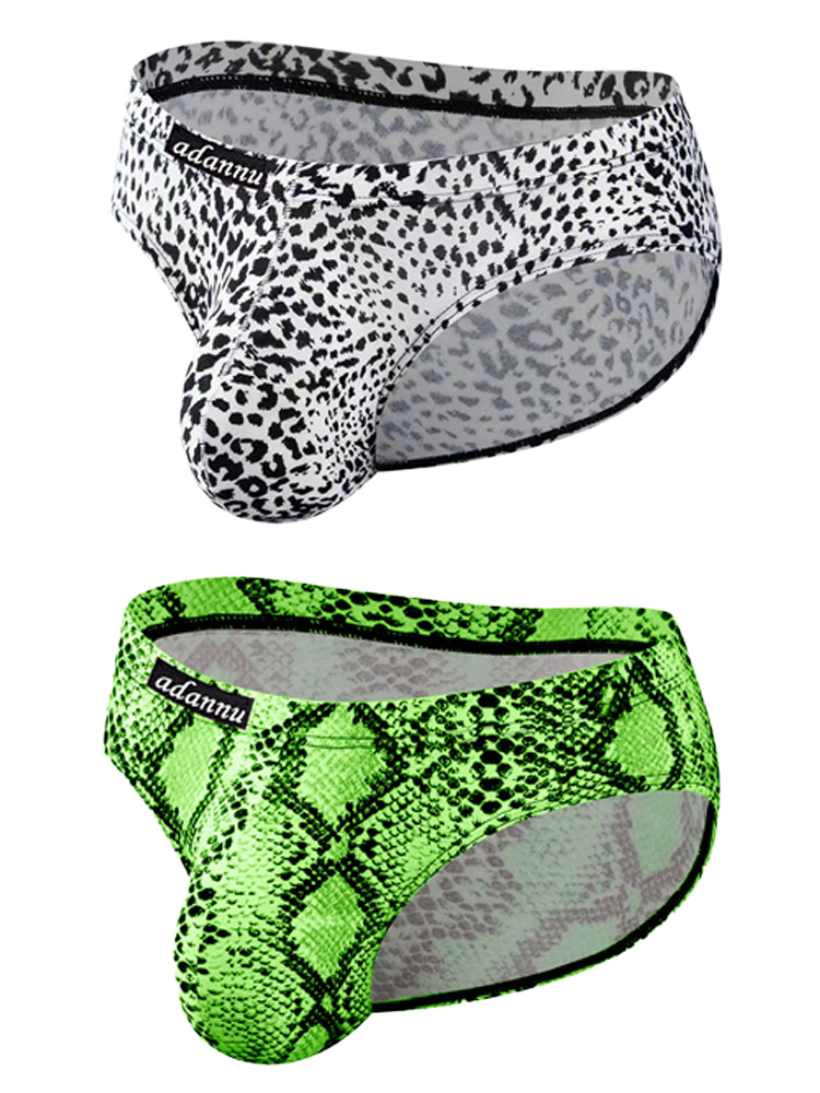 Men’s Sexy Leopard Print Pouch Briefs