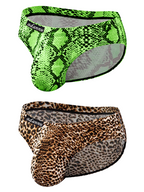 Men’s Sexy Leopard Print Pouch Briefs