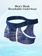 3 Pack Men's Breathable Mesh Lightweight & Airy Supportive Fit Trunks