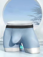 Men's Cooling Separate Pouch Boxer Briefs Dual Pouch Underwear
