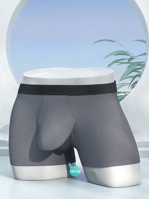 Grey-Mesh Ball Pouch