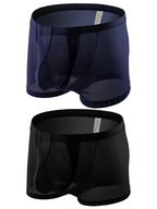 Men's Big Pouch U-convex Breathable Mesh Trunks