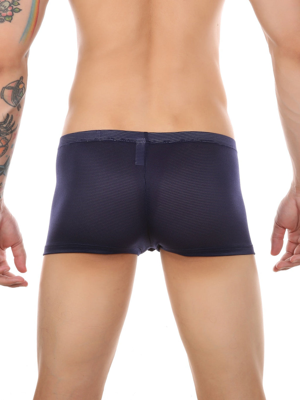 Men's Big Pouch U-convex Breathable Mesh Trunks
