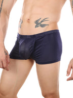 Men's Big Pouch U-convex Breathable Mesh Trunks