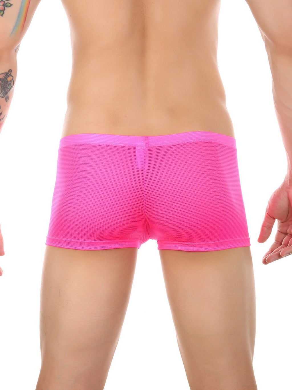 Men's Big Pouch U-convex Breathable Mesh Trunks