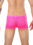 Men's Big Pouch U-convex Breathable Mesh Trunks