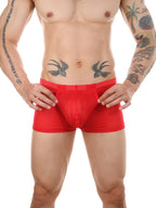 Men's Big Pouch U-convex Breathable Mesh Trunks