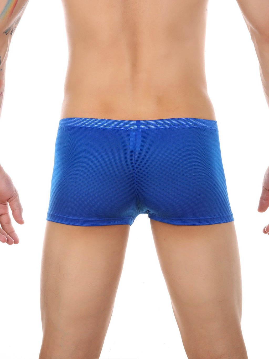 Men's Big Pouch U-convex Breathable Mesh Trunks
