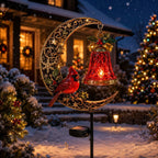 Solar Christmas Crescent Garden Light 🎄✨