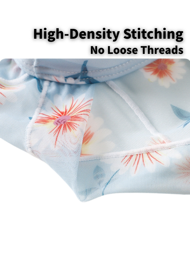 4 Pack Men’s Flower Print Pouch Silky Touch Briefs