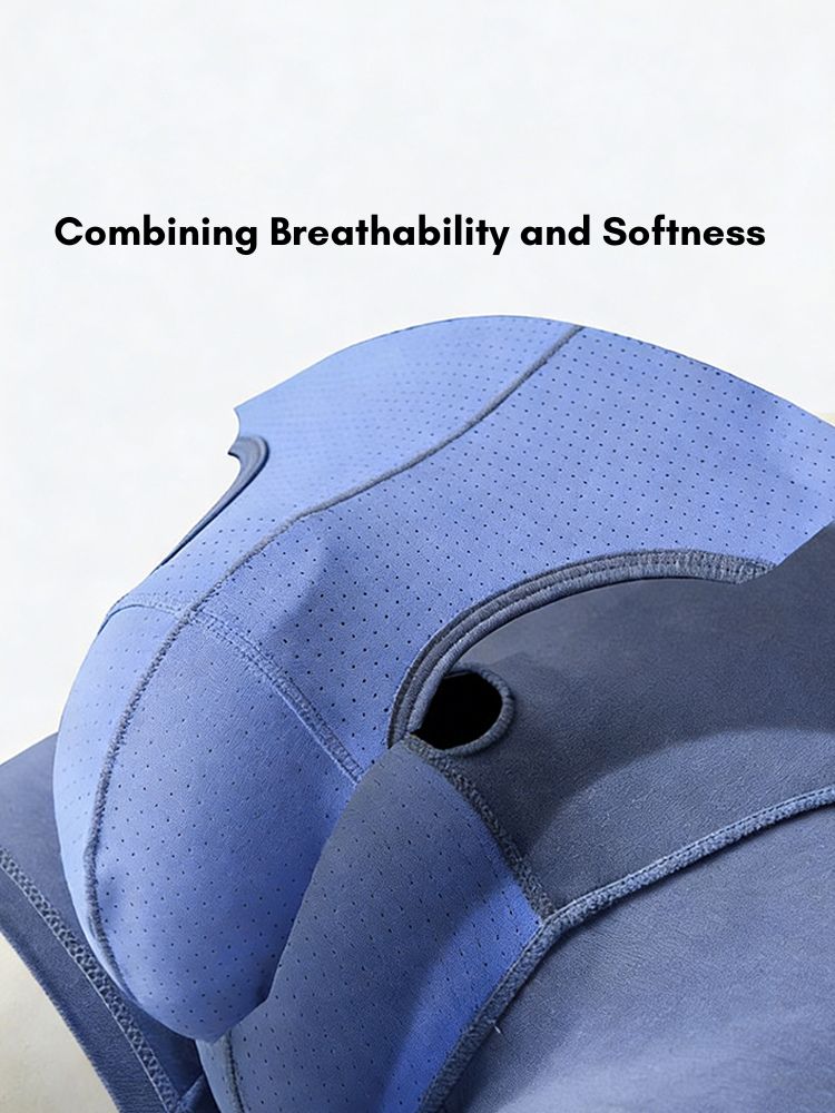2 Pack Men's Mesh Antibacterial Support Lift & Separate Pouch Trunks