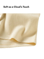 3 Pack Men's Breathable Comfort Double-Sided Access Soft Waffle Cotton Trunks