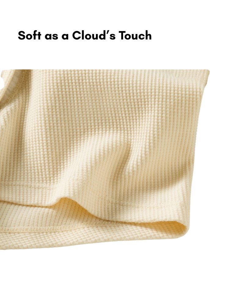 3 Pack Men's Breathable Comfort Double-Sided Access Soft Waffle Cotton Trunks