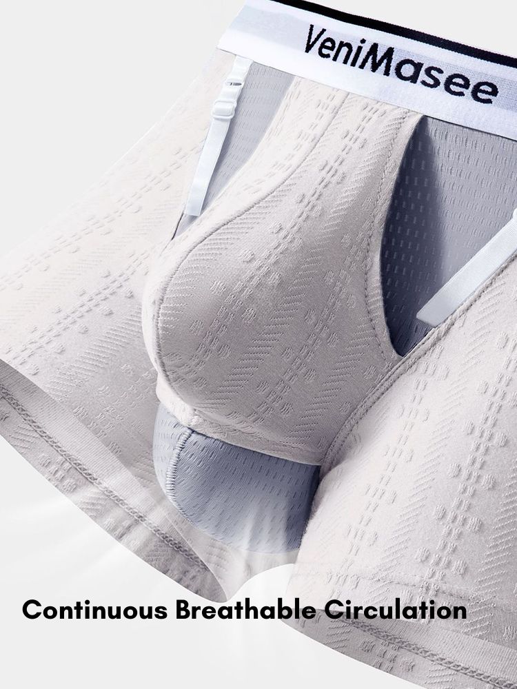 Men's Cotton Pouch Trunks with Adjustable Support