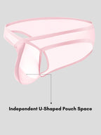 2 Pack Men's Ice Silk Breathable Sexy Low-Rise Anti-Odor Briefs