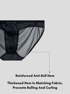 2 Pack Men's Ice Silk Breathable Sexy Low-Rise Anti-Odor Briefs