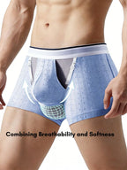 Men's Cotton Pouch Trunks with Adjustable Support