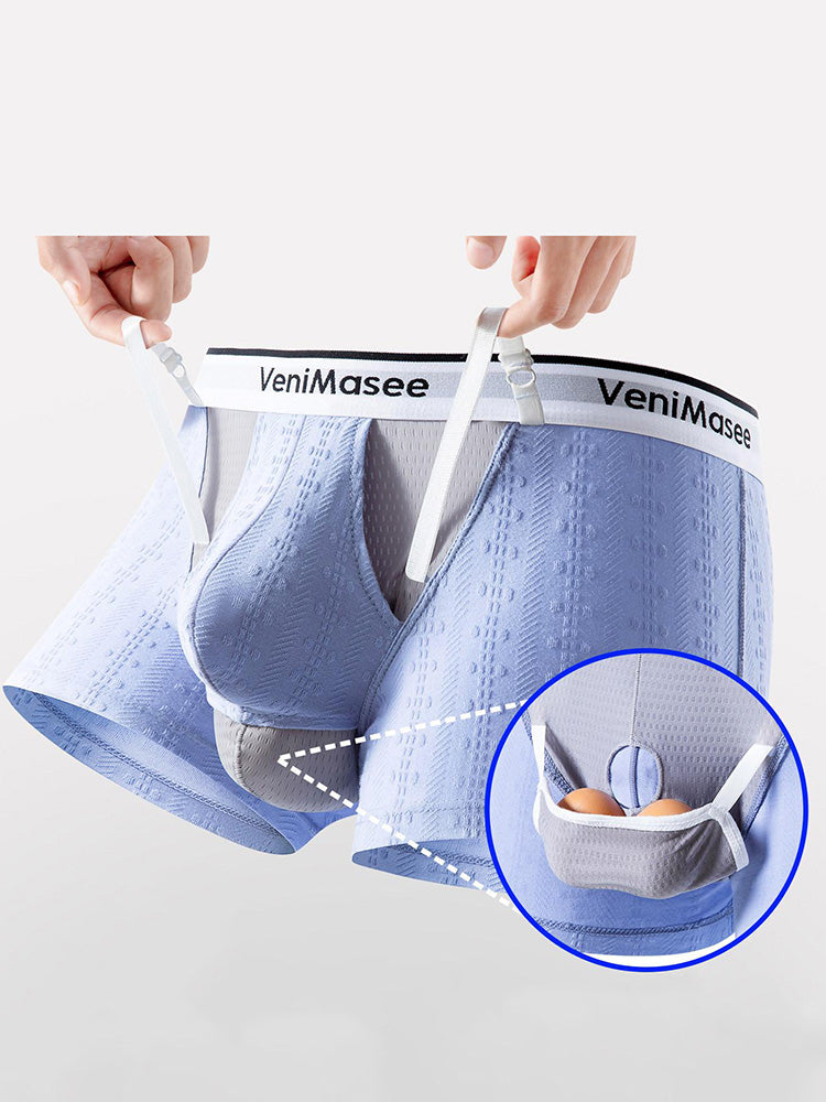 Men's Cotton Pouch Trunks with Adjustable Support