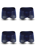 4 Pack Men’s Breathable Mesh Trunks with Antibacterial Fabric