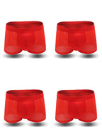 4 Pack Men’s Breathable Mesh Trunks with Antibacterial Fabric