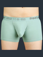 FreeLonger Men’s Soft Cotton Support Pouch Trunks