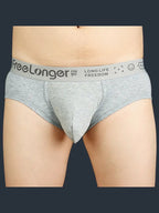 FreeLonger Men’s Soft Cotton Support Pouch Trunks
