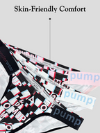 Men's Expanded Pouch Briefs with Alphabet Print – 2-Pack