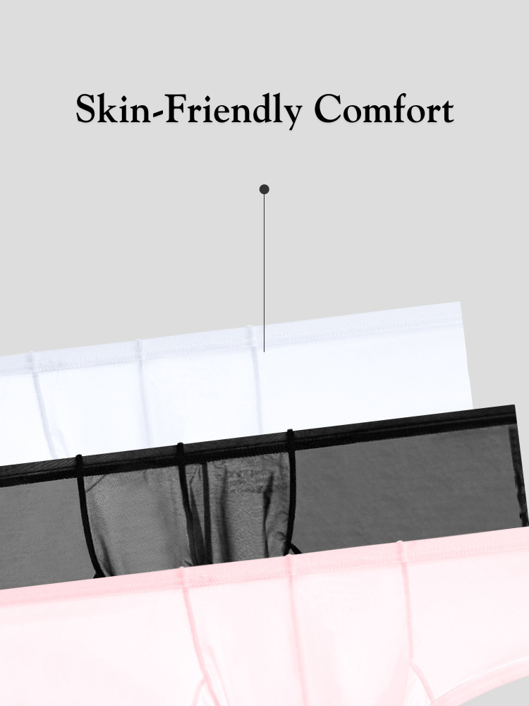 2 Pack Men's Breathable Sheer Elegance Quick-Dry Ultra-Soft Trunks