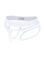 2 Pack Men's Stretch Solid Color Sexy Crotch Single-Layer Briefs with Support Ring