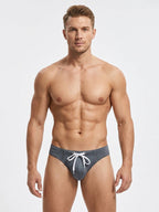 2 Pack Men's Large Pouch High Elastic Ice Silk Breathable Swim Thongs