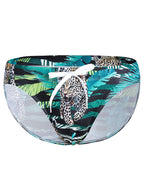 Mens Bulge Pouch Surfing Printed Bohemian Swim Briefs
