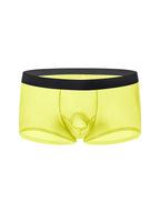 2 Pack Men's Ice Silk Separated Pouch Breathable Stretch Fit Trunks