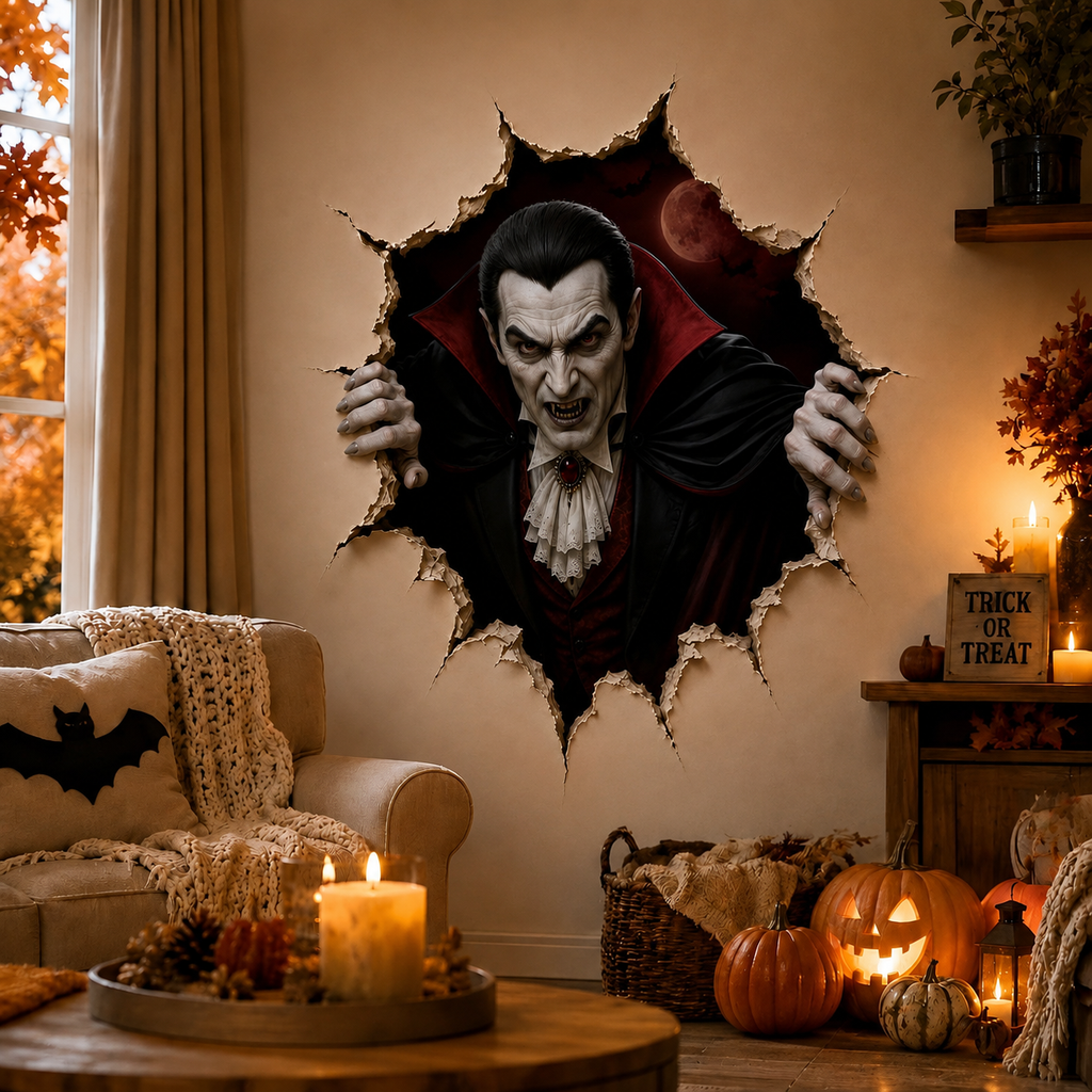 🧙Halloween Break-In 3D Wall Decals