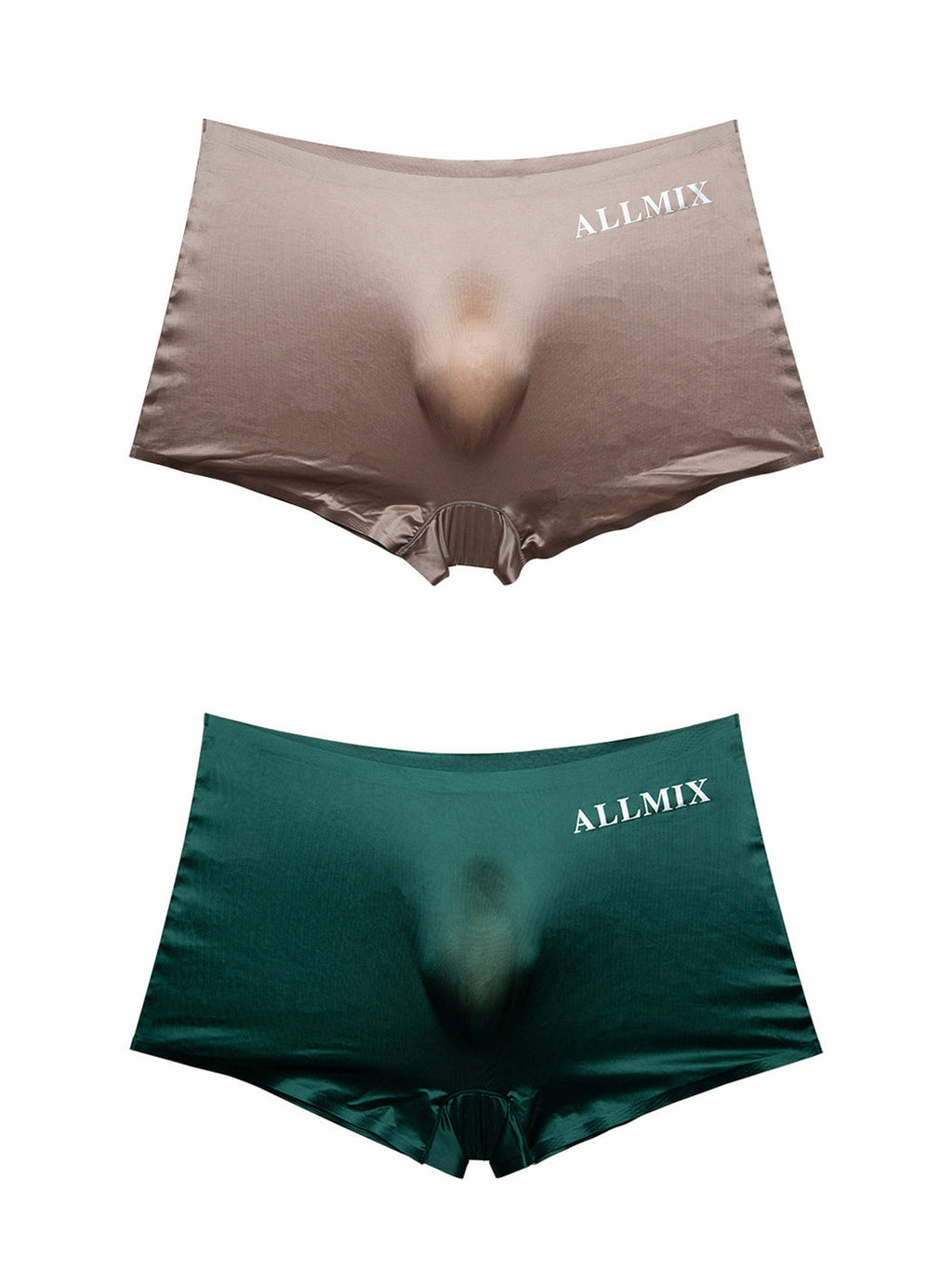 2 Pack ALLMIX Men's Seamless 3D Convex Pouch Trunks
