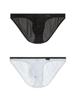 Men's Low-rise Mesh U-shaped Convex Pocket Sports Briefs