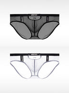 Men's Low Waist Narrow Waist Ice Silk Breathable Convex Pocket Briefs