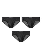 2 Pack Men's Soft & Breathable Icy Silk Quick-Dry Mid-Rise Comfort Cooling Briefs