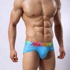 4 Pack Breathable Modal Colored Belt Briefs-rainbow pride underwear