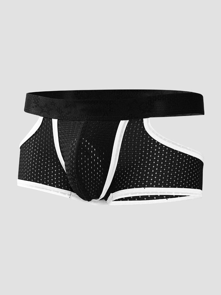 3 Pack Men's Breathable Mesh Lightweight & Airy Supportive Fit Trunks
