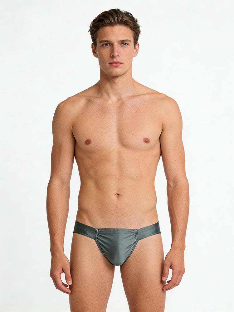 2 Pack Men's Enhancing Pouch Contour-Fit Low-Rise Breathable Briefs