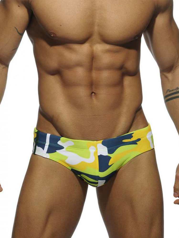 Men's Summer Printed Swim Briefs
