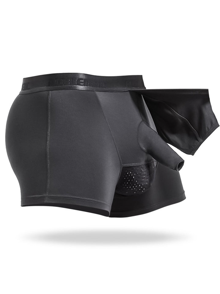 3 Pack Men's Separated Pouch Mesh Support Trunks