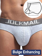 2 Pack Men's Sexy Cotton Support Contour Pouch Briefs